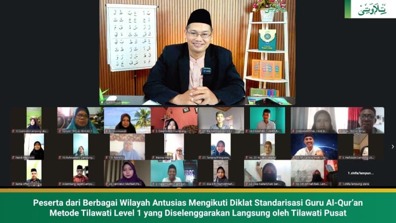 semangat-belajar-quran-satukan-peserta-diklat-tilawati-level-1-online-dari-berbagai-wilayah
